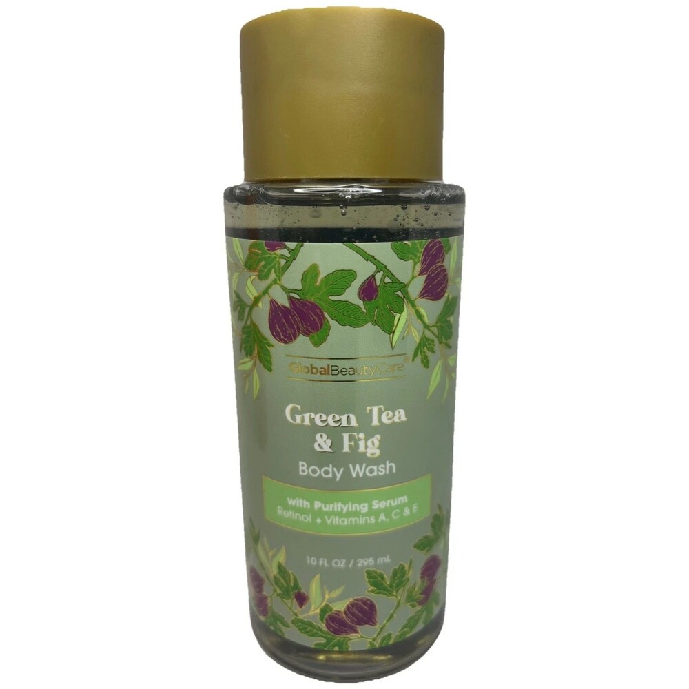 GlobalBeautyCare—Green Tea & Fig Body Wash W/Serum 10 fl oz—Vitamins A,C&E NEW